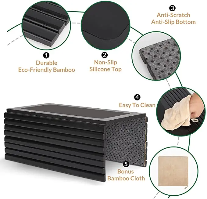 Couch Soft Sofa Tray Couch Arm Table Perfect For Drinks Snacks Remote Control Bamboo Wood Sofa Arm Tray