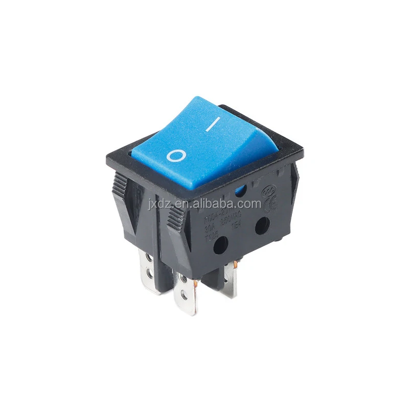 KCD4 Rocker Switch 4/6 Pin 2 Pole 30A High Current Large Silver Contact Switch Power Button Switch New and Original