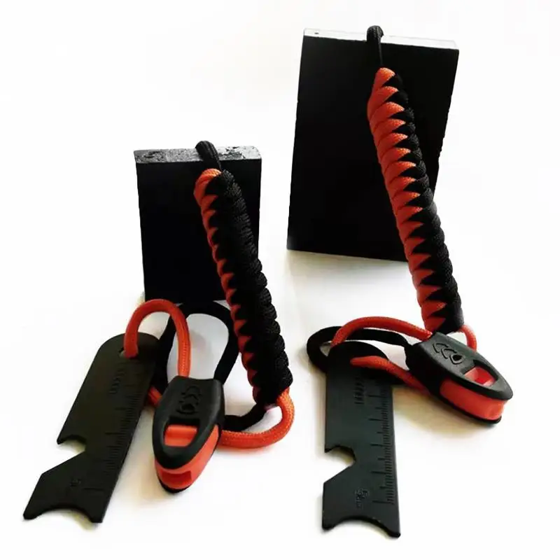 Multi Waterproof flintstone emergency magnesium firestarter flint wood handle fire starter stick survival tool kit