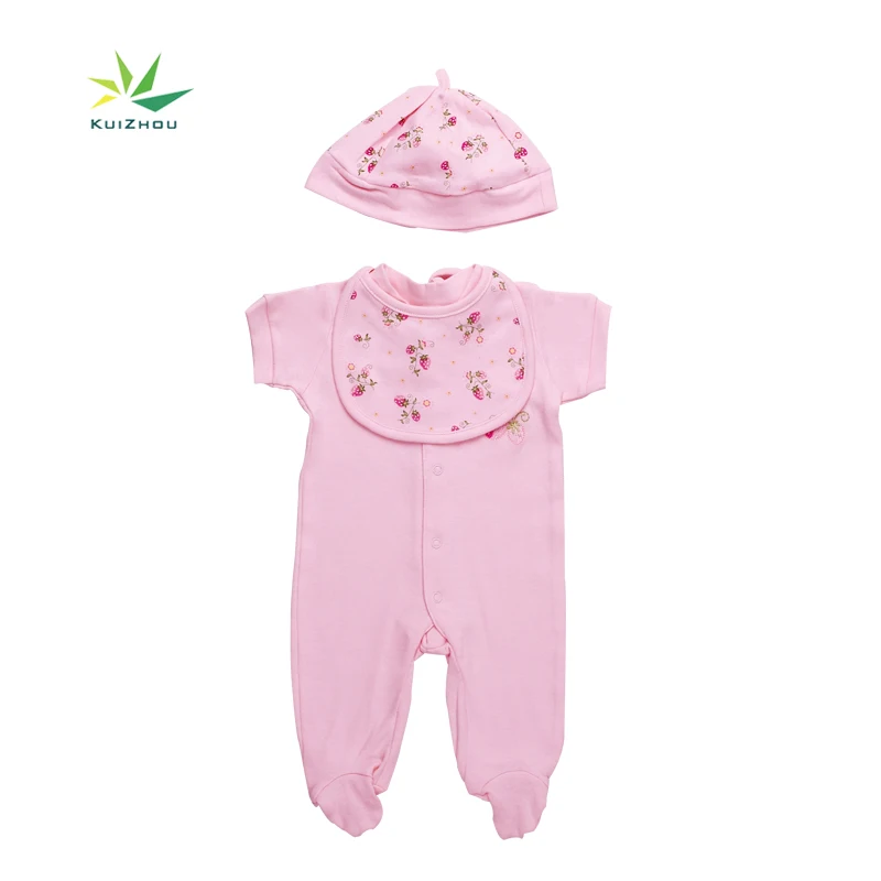 100% Cotton Summer Rompers Gift Set Baby wear All Over Print Baby Clothing