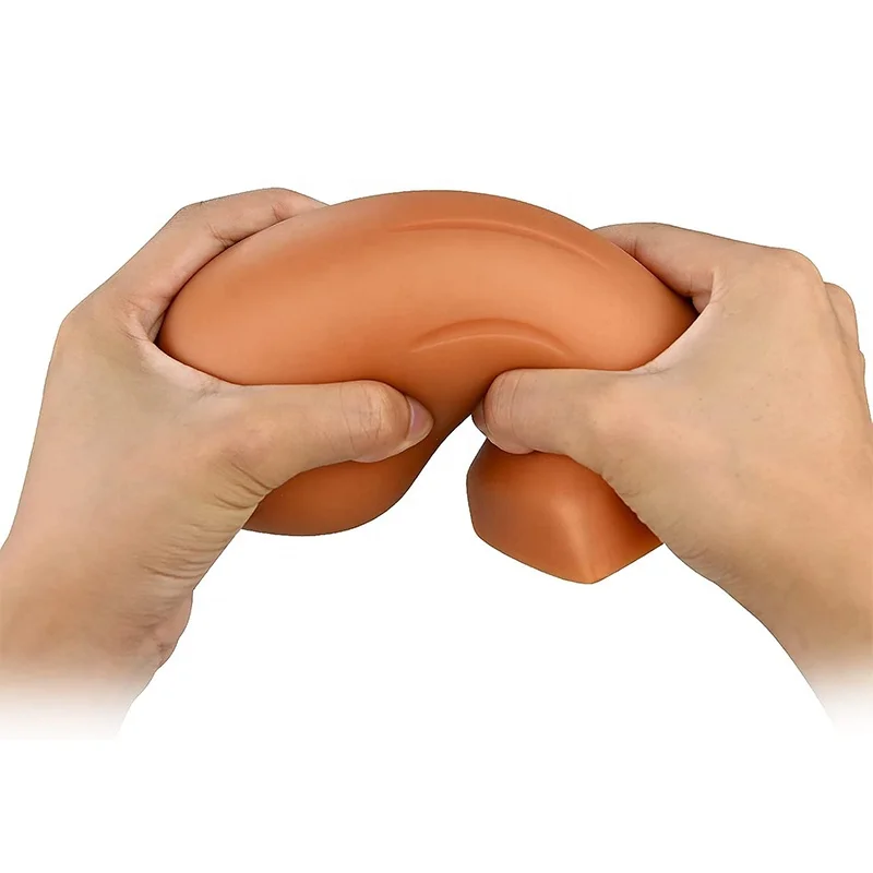 Ultra Soft Anal Plug Liquid Silicone Butt Plug with Strong Suction Cup G-spot Stimulation Vaginal Masturbation for Women and Men