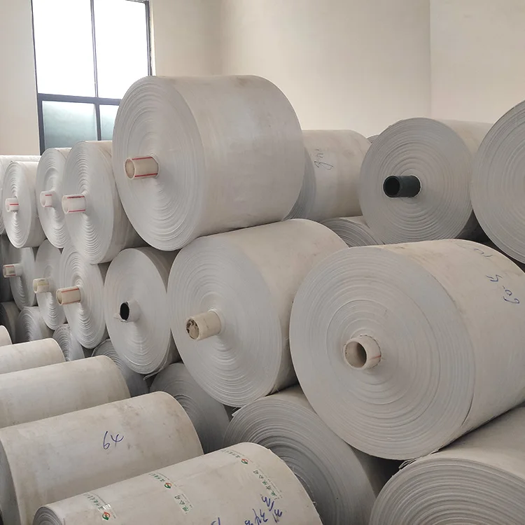 factory direct price size OEM woven bag material woven polypropylene fabric in roll pp woven bag rolls woven roll polypropylene