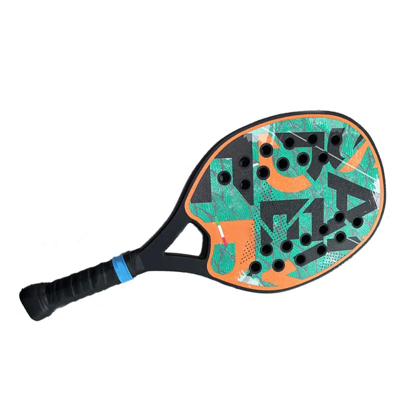 UNIKER SPORT Beach Carbon Paddle Racket with Soft EVA Core Tennis Racket Outdoor Indoor Sport