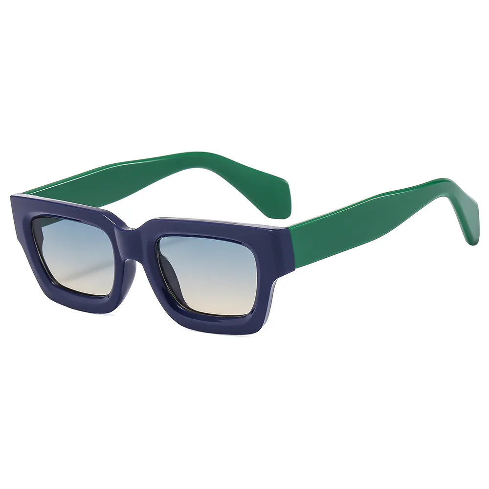 Selling Price Small Square Shaped Frame Wide In China Green Stylish Black Sunglasses Men Thick Black Frame Customised Glasses