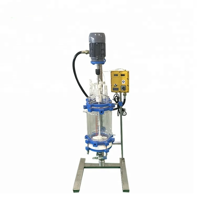 Китайский поставщик высококачественный стеклянный реактор bioreactor 2L