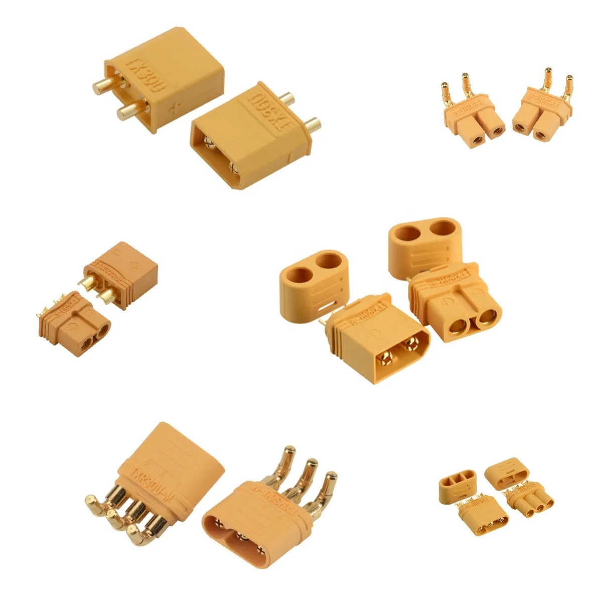 Ce Certified  Lipo Battery Female Male  Xt30 Mr30 Xt60 Xt90 2Pins 3Pins Connector Plug For Cable