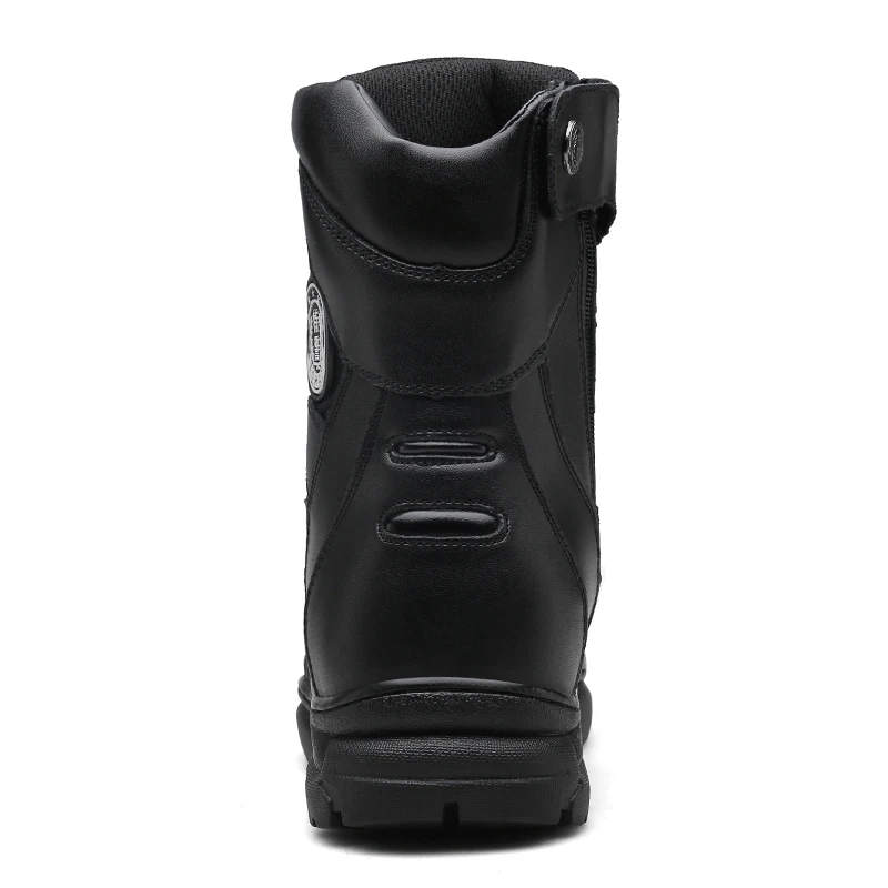 
Military army Tactics Genuine Leather outdoor hiking weightlight work shoe big size safety men Steel Toe shoes 