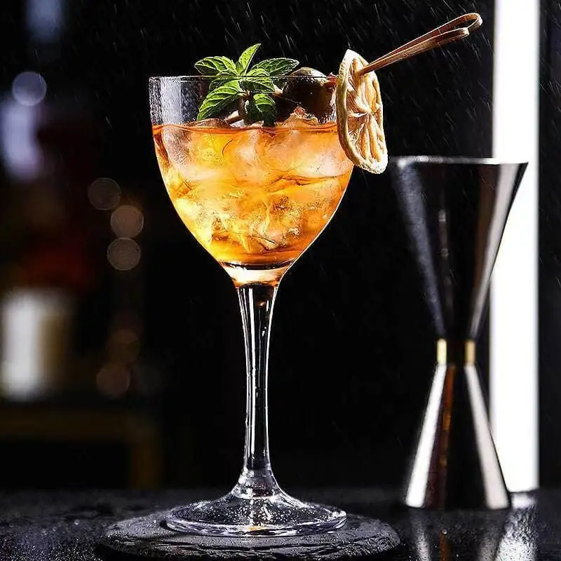 Light Luxury 155ml Crystal Nick Nora Cocktail Glass Cup Kimura Nikola Goblet Classical Wide Mouth Martini Glasses  Stemware