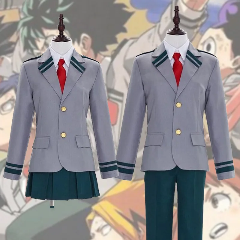 
Custom Male / Female Anime My Hero Academia Cosplay Costume School Uniform Set 