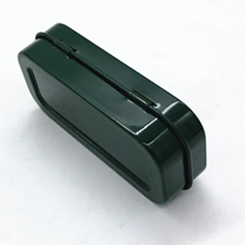 
flip top mini tin with hinge lid metal rectangular empty hinged tin box 