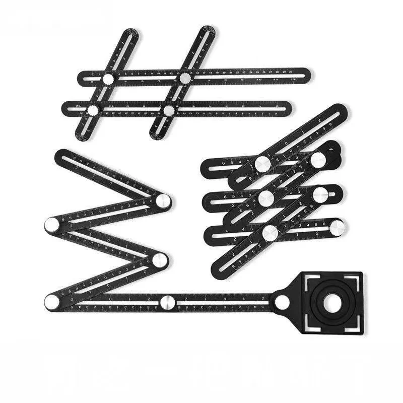 Measuring ruler multi-folding high-precision six-fold ruler