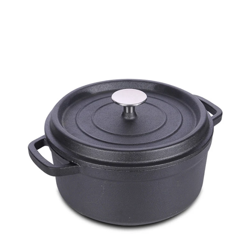 
High Quality Whole body Disa Stockpot Black Cast Iron Dutch Oven Pot 