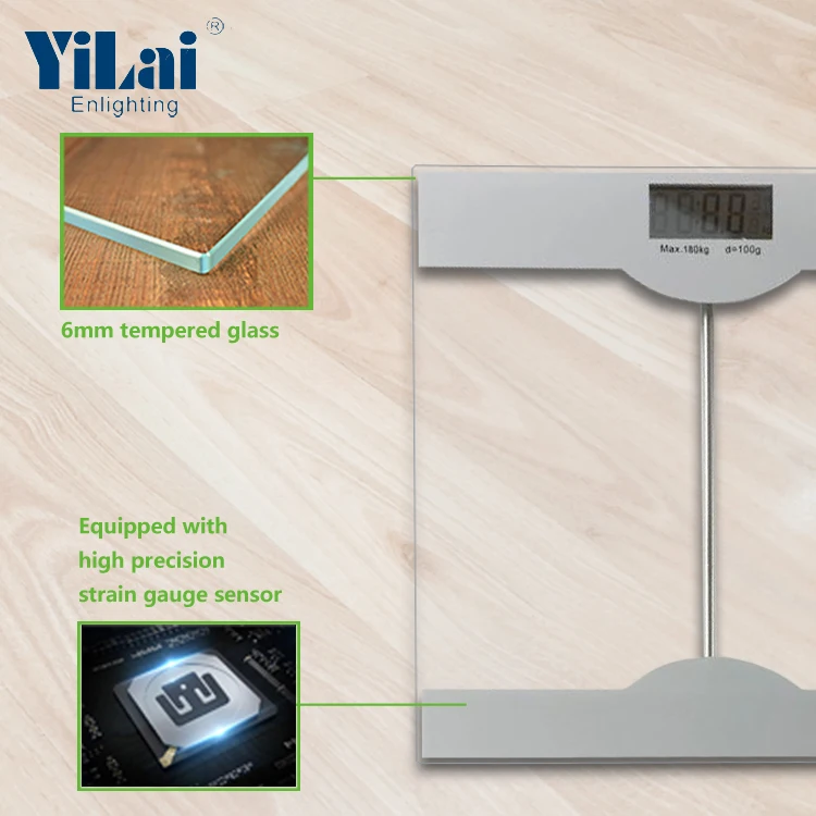 
180kg 396lb transparent weigh bathroom electronic digital weigh body scale body weighting calibrate digital bathroom scale 