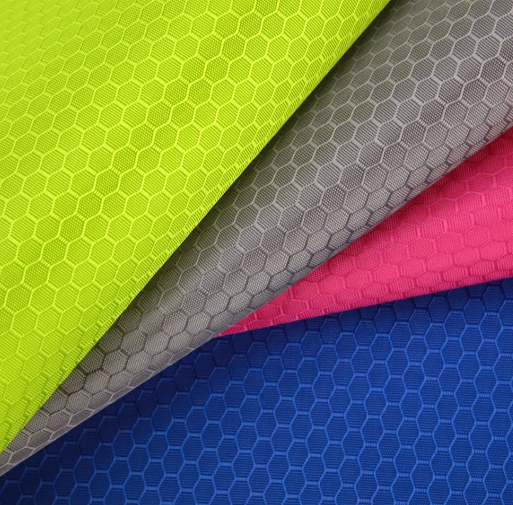 pu coated diamond football polyester oxford fabric