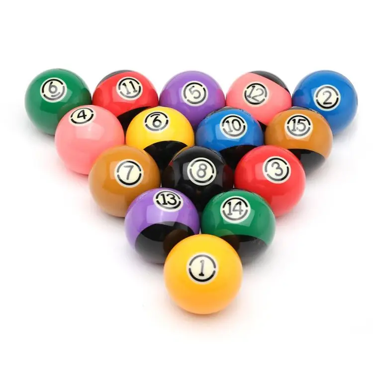 Premium Quality 57.2mm Tournament  Black TV Ball Set  American Billiard Balls Box Of 16 PCS