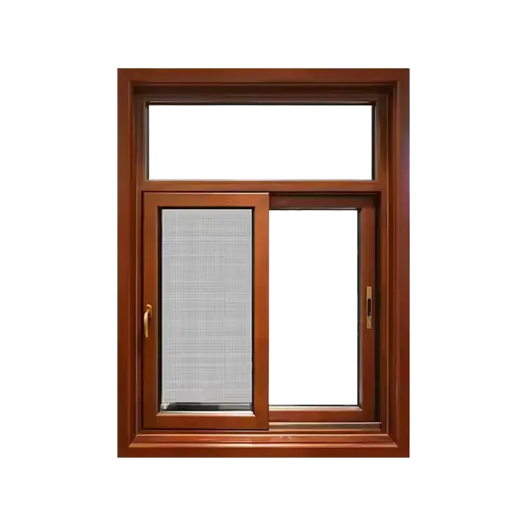 Hotel Project Composite Material Windproof Aluminium Wood Sliding Windows