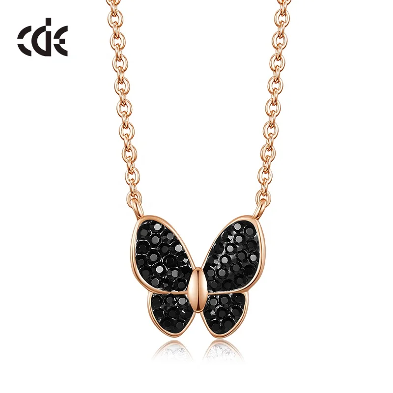 Custom Logo Women Bijoux Original Jewelry Butterfly Necklace