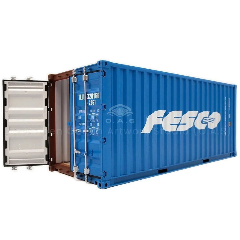 O.A.S Container Model Factory Customized Scale1:20 Plastic Crafts Shipping Boxes     FESCO Container Model