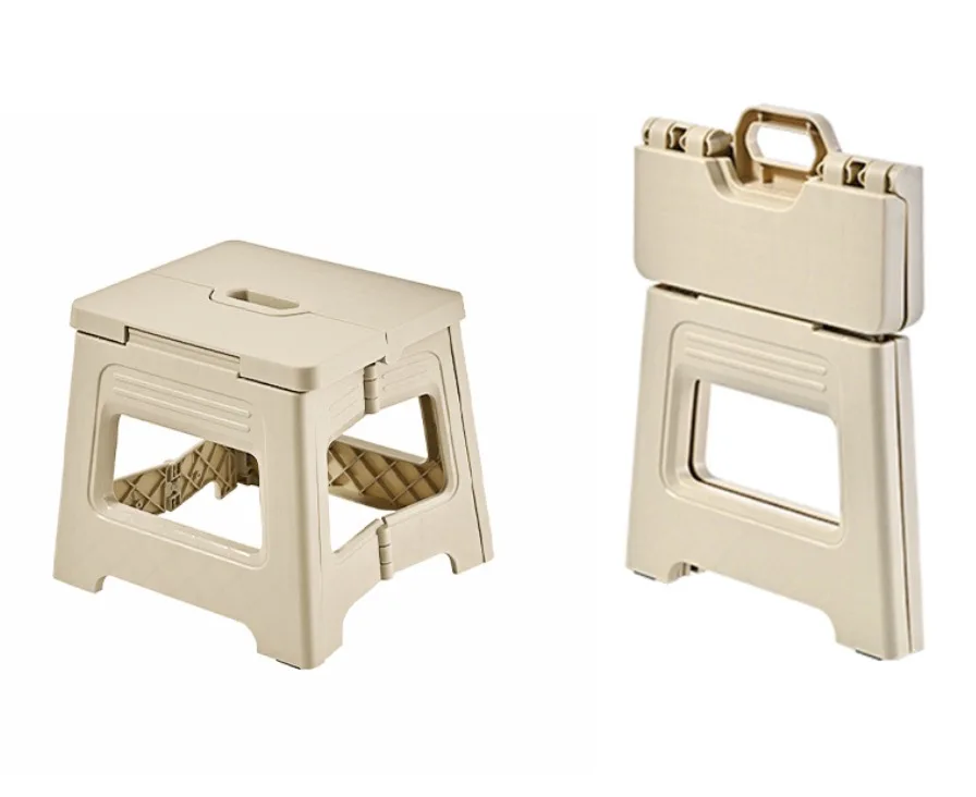 Outdoor Camping Chair Household Plastic Folding Stool Super Strong Foldable Step Stool for Adults and Kids