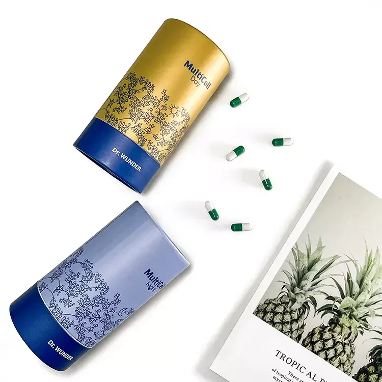 Eco friendly supplement pill medicine plastic bottle jar box food protein powder packaging tube for bottle jar sale