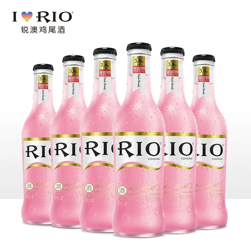 Новые товары на китайском рынке Alc.4.2 % Vol Ruiao, ароматизатор персика, бренди, коктейльное стекло с защитой от мороза с короной