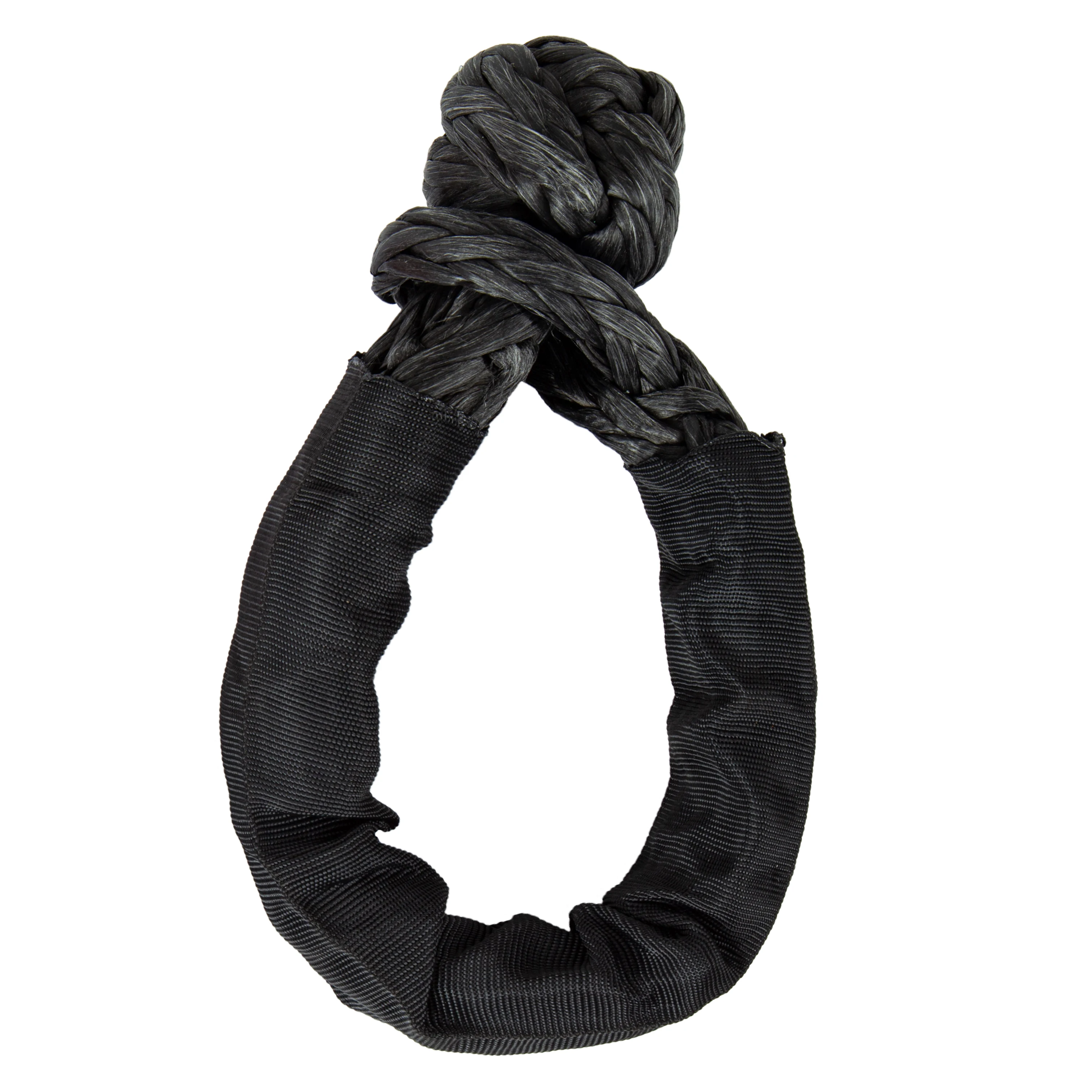 High Quality Custom Logo Off Road 4WD UHMWPE Synthetic Knotted Rope Recovery Soft Shackle Rope Winch Soft Shackle For Car