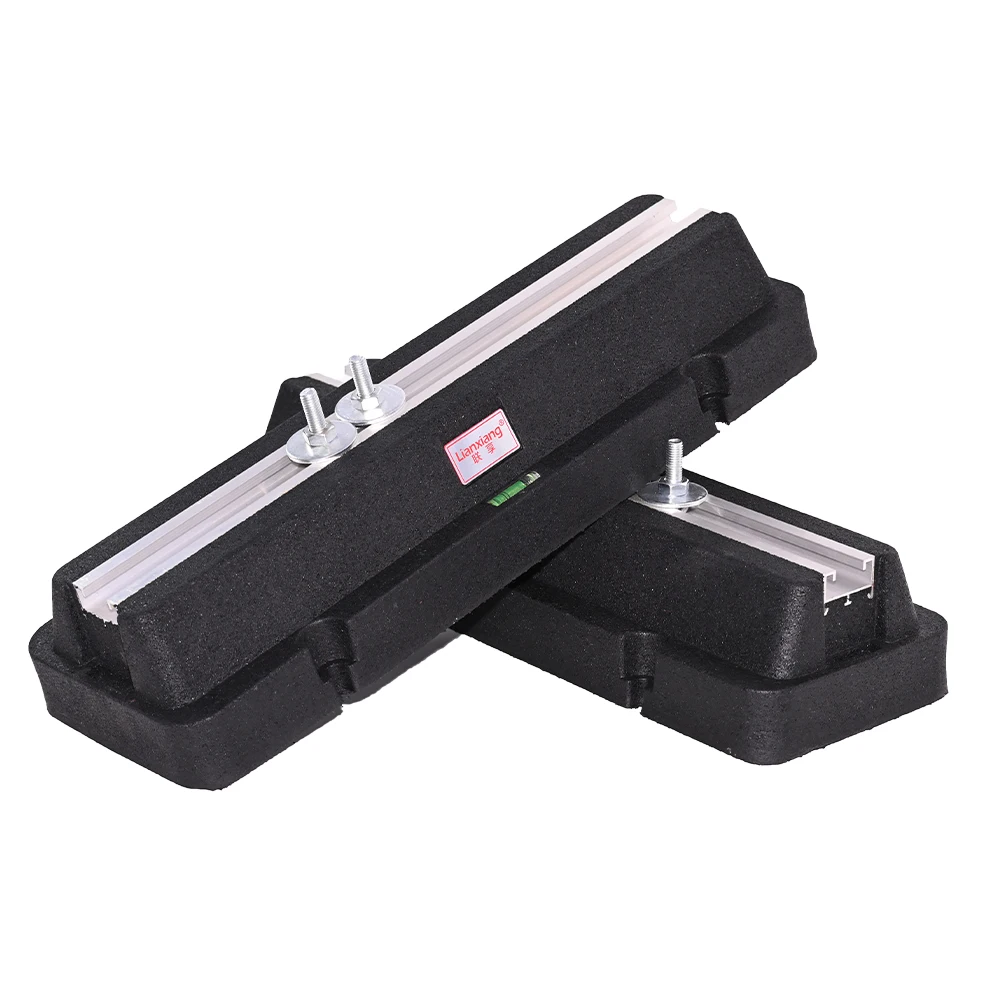 Manual Power Source Air Conditioner Vibration Reduction Bracket Aluminum Sliding Rail Rubber Stand Support Washers Bolts Nuts