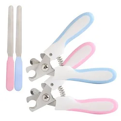Toe Care Stainless Steel Dogs Cats Claw Nail Cutter Nail File Portable Scissors Trim Nails Pet Products New