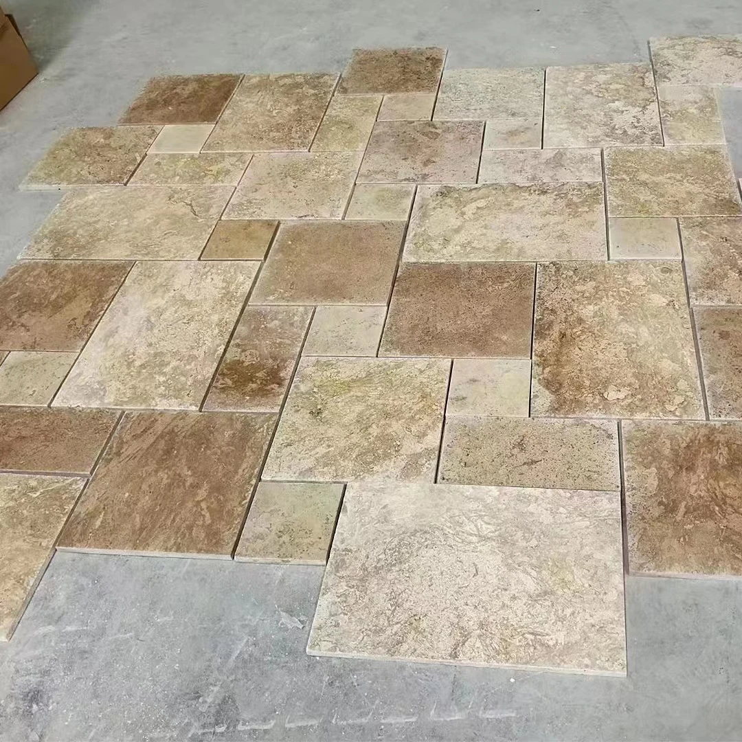 Good quality Beige limestone Chinese Customized limestone tiles floor