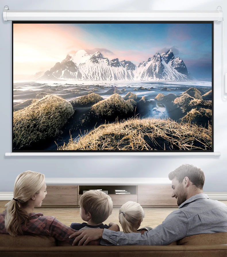 Best Price Electric Motorized Projection Screen For 3D LED Projector