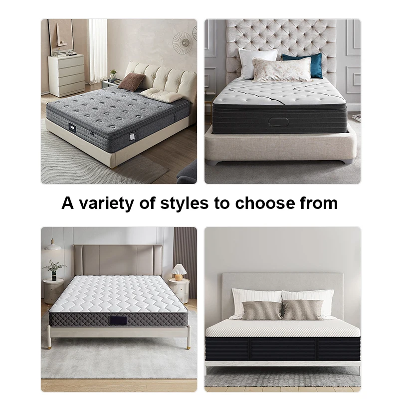 Factory custom Latex Mattress Compressed folding Pack Foldaway king memory Foam pocket spring Mattress