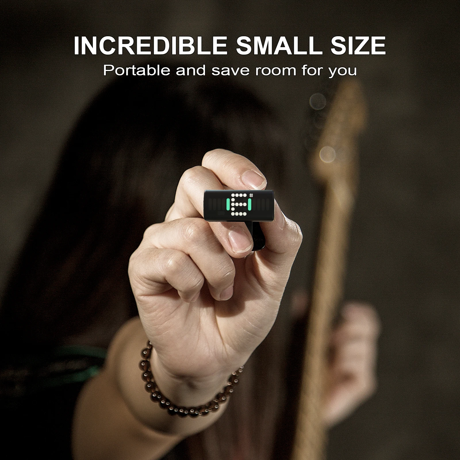 Guitar Tuner Clip-On A10 Tuner Digital Electronic Tuner with LED Display for chromatic