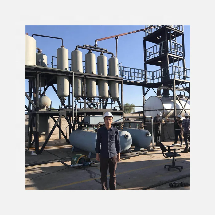 distillation machine used motor oil refinery plant