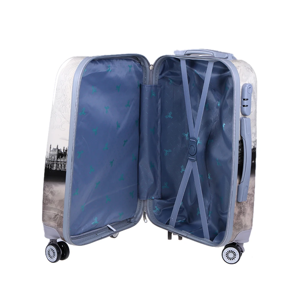 Чемодан для переноски из поликарбоната в стиле ретро, уникальный Дорожный чемодан, красивый комплект из 3 предметов