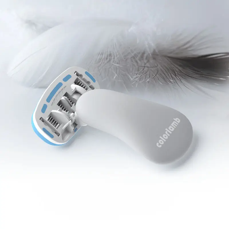 Colorlamb Mini Portable 5 Layer Blades Razor Women Bikini Leg Hair Private Body Shaving Razor With Soap Cartridge