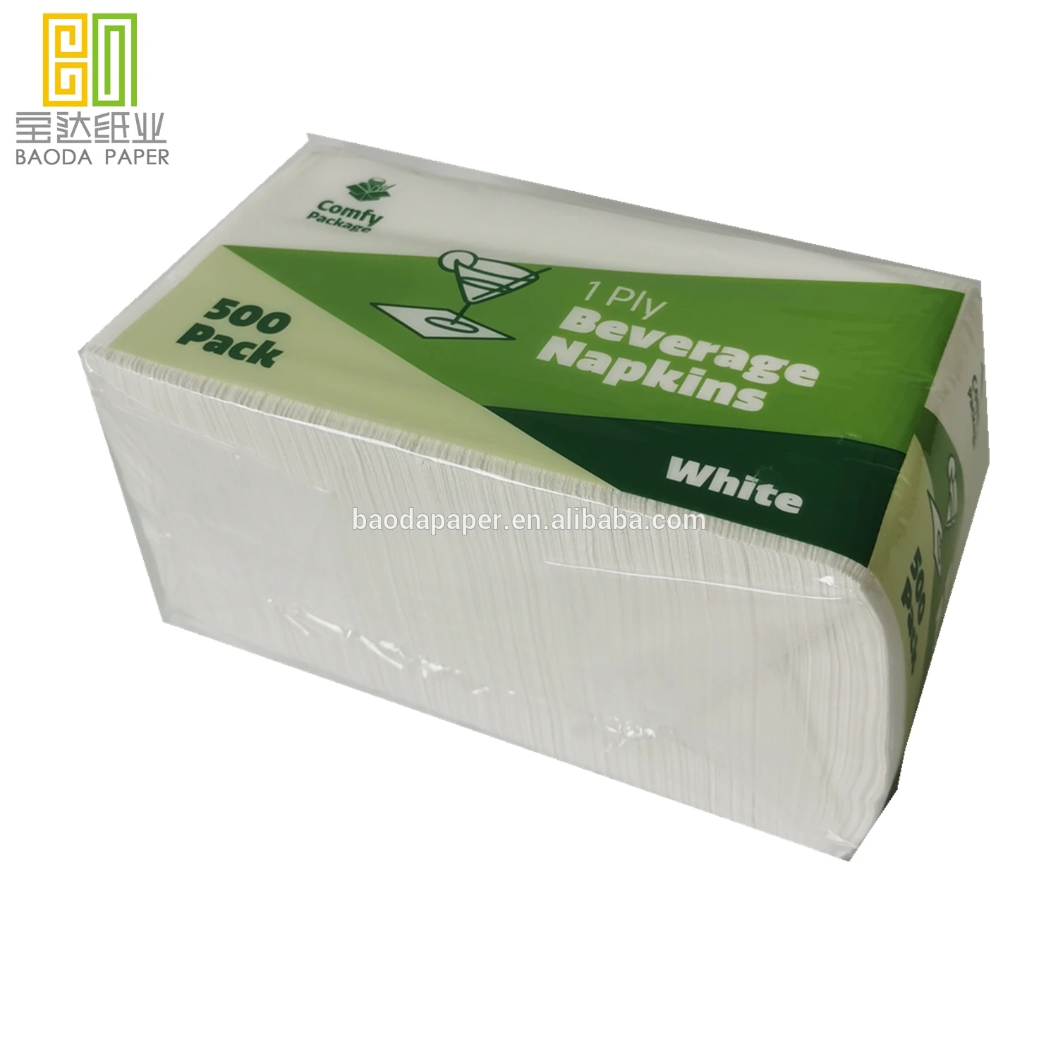 Embossing Cocktail napkin Beverage napkin virgin pulp  paper napkins America market for restaurant for bar with good quality