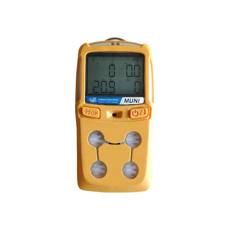 Multi Gas Monitors MUNI MP420 4 gas detector O2 H2S CO LEL Portable gas analyzer alarm CH4 detector