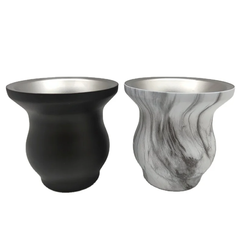 Tazas De Vidrio Para Te Argentine Tea Cup 270Ml Stainless Steel Double Wall Yerba Mate Gourd Cup
