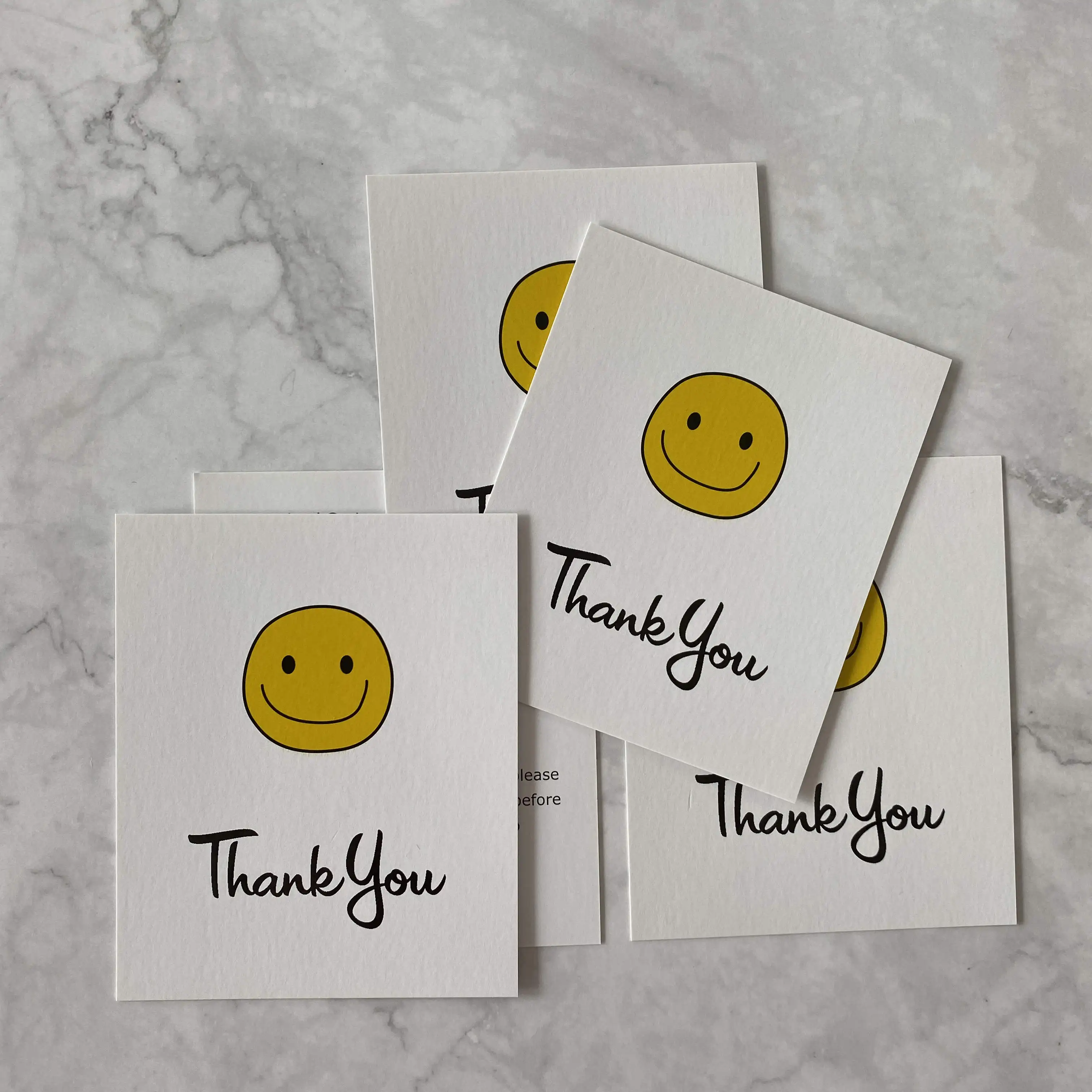 In stock thank you for your purchase card packaging insert cards simple thank you card