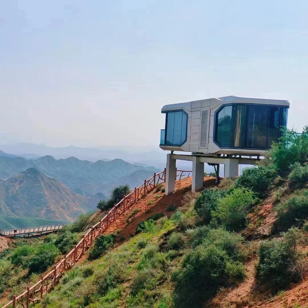 A7 mobile luxury prefab house modern home customized small villa room for resort and camping