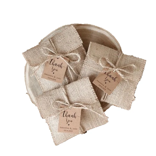 
heavy bearing jute bag white mini blank drawstring jute bags gift jute bags coffee 