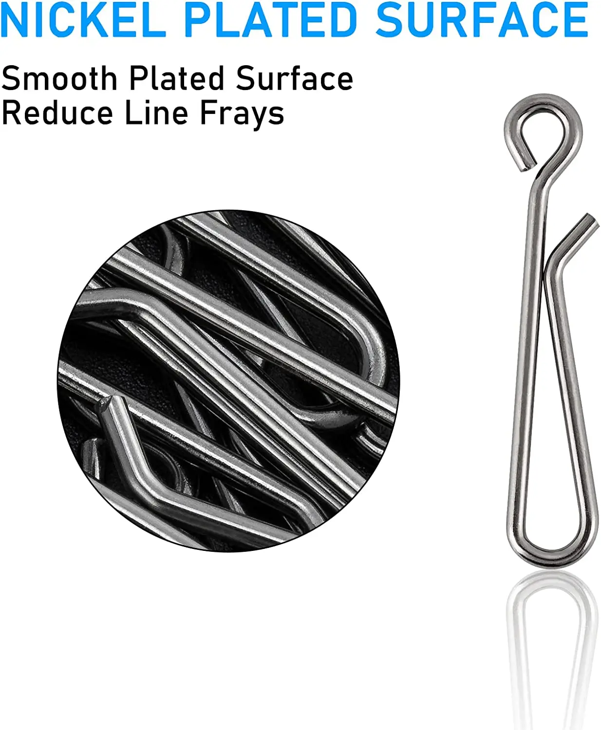 High quality Stainless steel Fishing Fast lock Hanging Snap Bass fishing  Swivel snap  Solid carp Fishing Pin Snaps