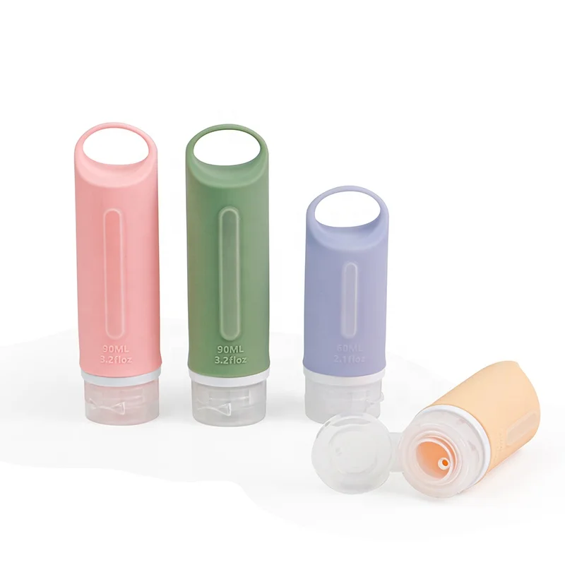 Renewable OEM Portable Travel Bottles Set Silicone Travel Shampoo Dispenser Skincare Container Travel Bottle
