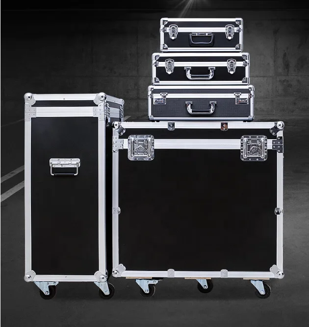 Portable Pro Audio Rack Case Customizable OEM & ODM Aluminum Storage Tool Box Flight Case with EVA Metal Audio Equipment Storage