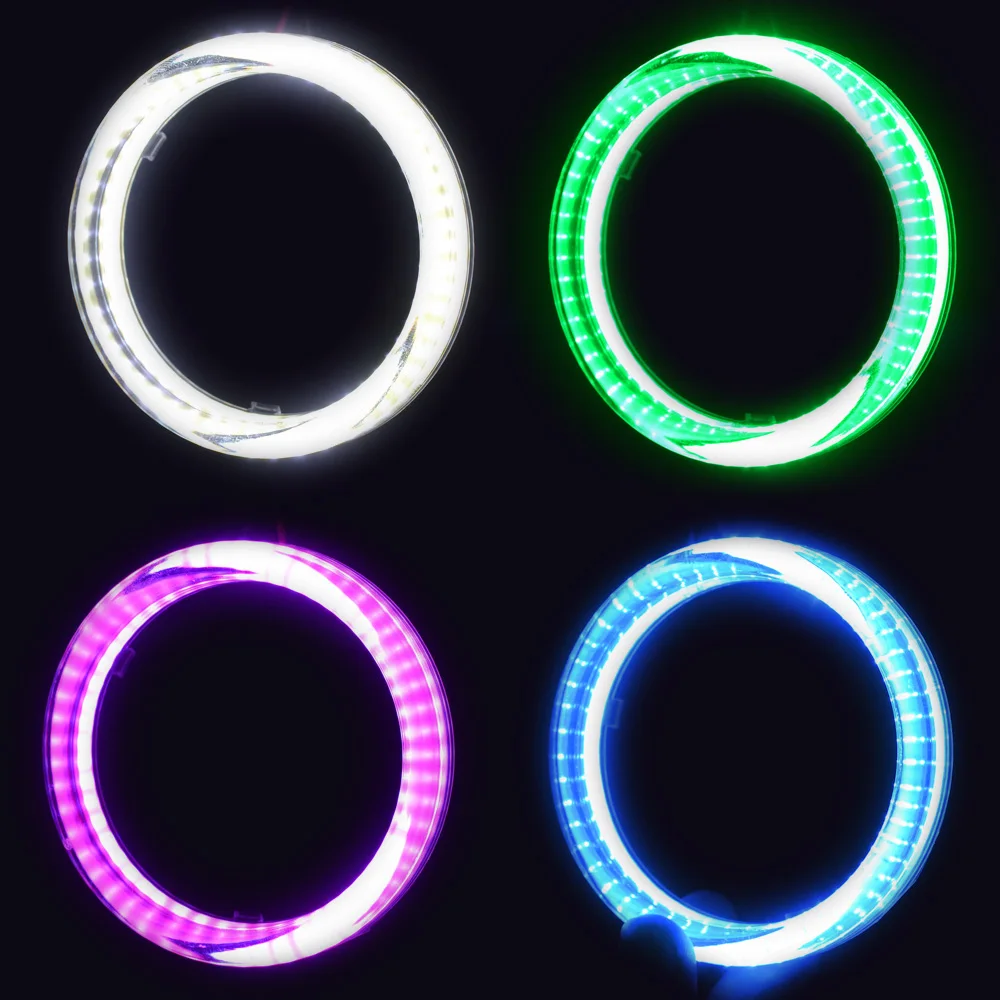 
3 дюйма, супер-яркий COB LED Ангельские Глазки кольцо дневные ходовые огни Halo Кольцо переднего света для мотоциклов светодиодные фары противотуманная фара 