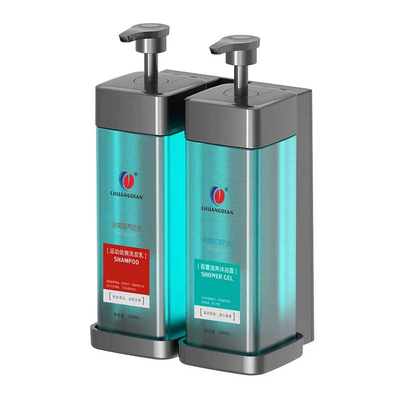 Chuangdian hotel soap and shampoo dispenser wholesale wall shower liquid soap dispenser