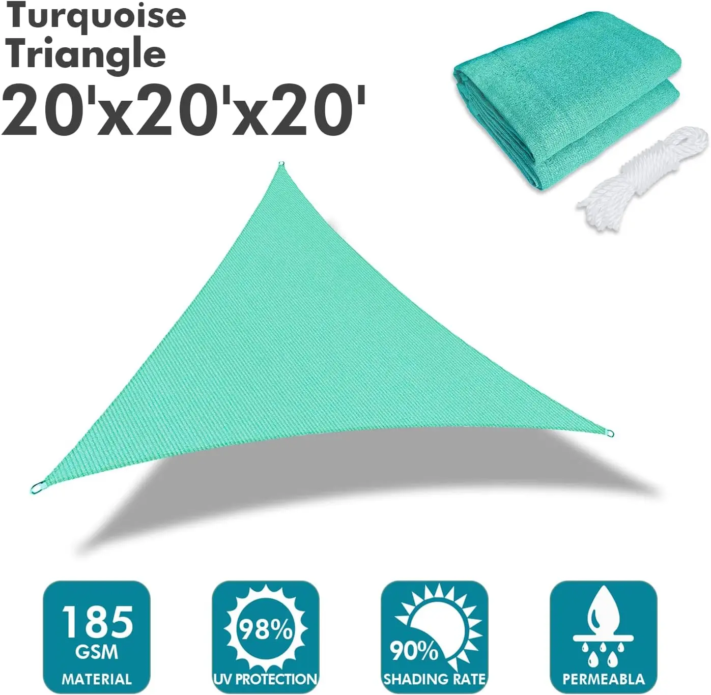 outdoor waterproof sun shade sail polyester material uv stabilized sun shading sail
