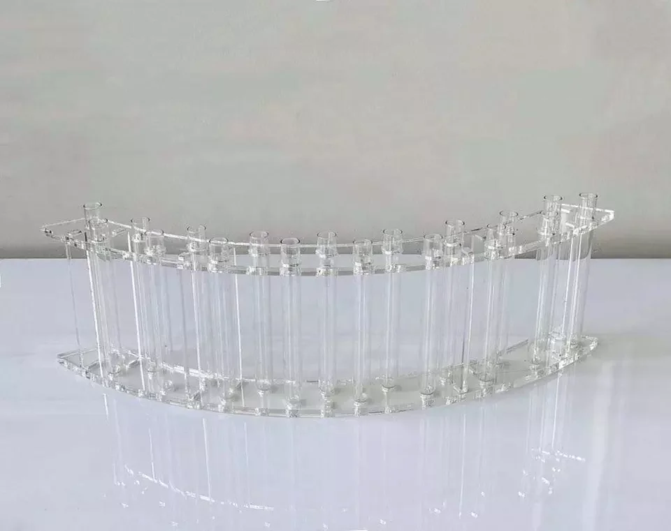 High Quality Table Centerpieces Acrylic Flower Vases With Tubes For  Party And Events Supplies