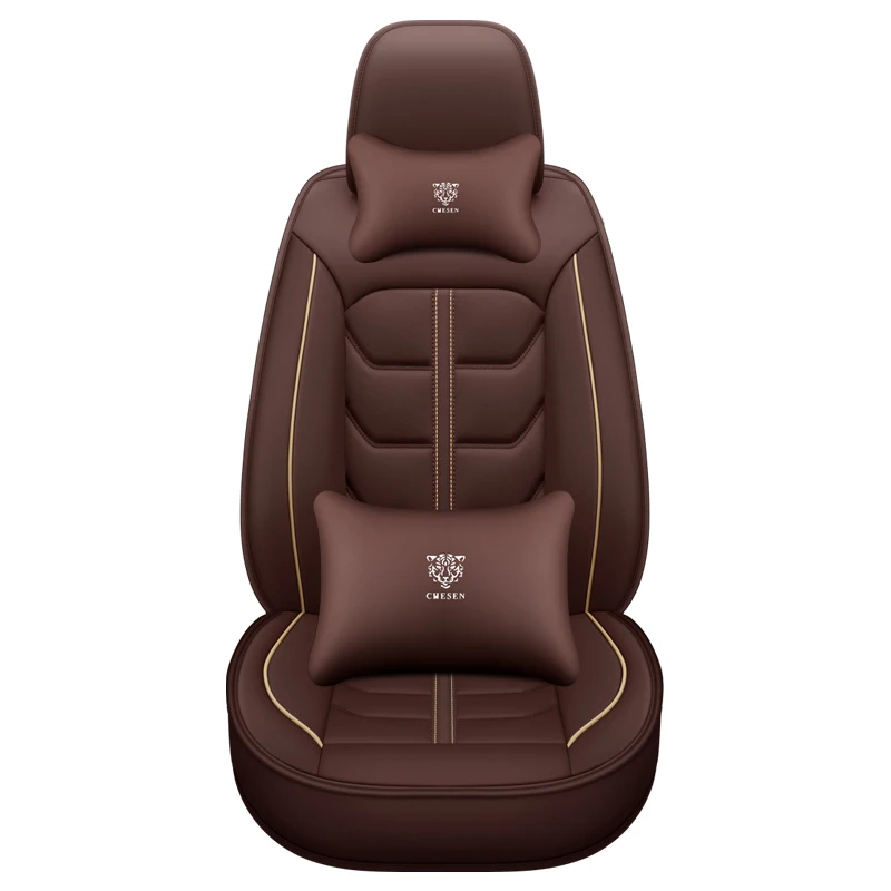 full set surround waterproof car interior accessories 2022 universal size leather car seat cover 3d for bmw audi toyota corolla