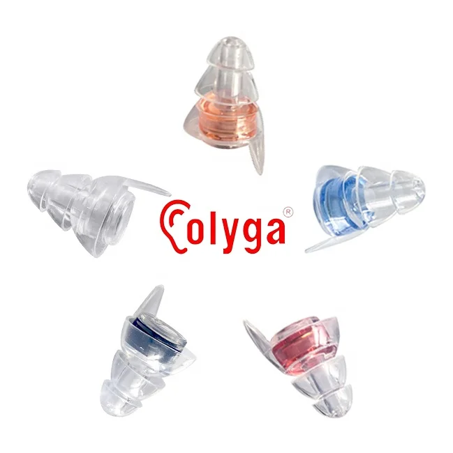Reusable Musicians Ear Plugs 27dB Filter Technology Ear Protection for Music Festivals